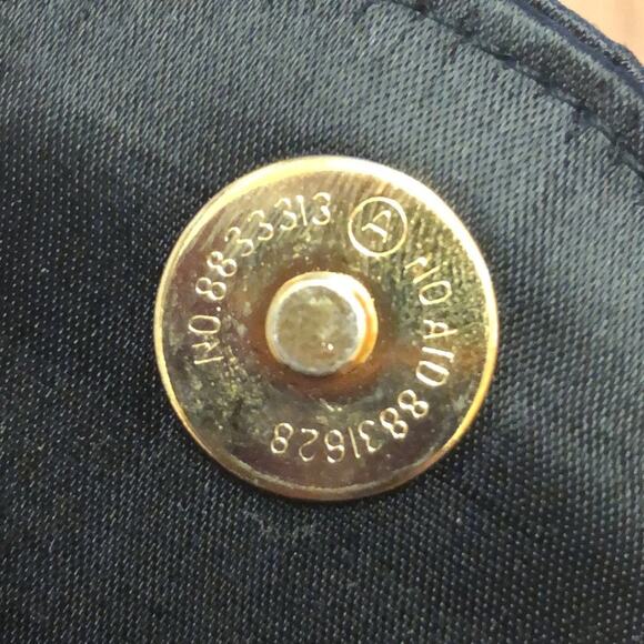 La Regale Black Quilted Envelope Clutch Purse - Picture 7 of 8